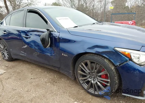 2018 Infiniti Q50 3.0T Red Sport 400 z USA, uszkodzony, nr VIN JN1FV7AR7JM480942